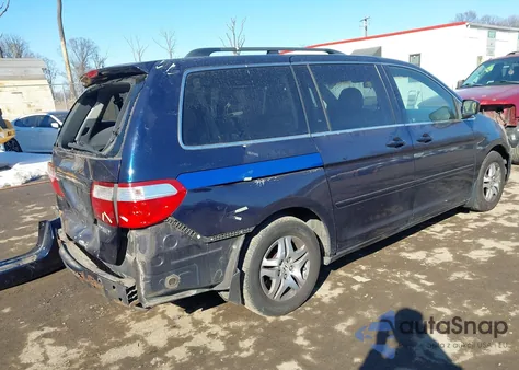 2005 Honda Odyssey Ex-L из США, поврежденный, VIN 5FNRL38645B050613